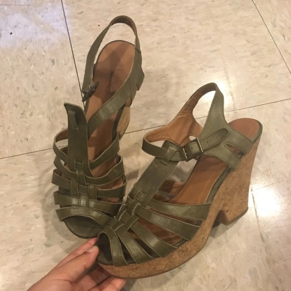 Aldo green pumps